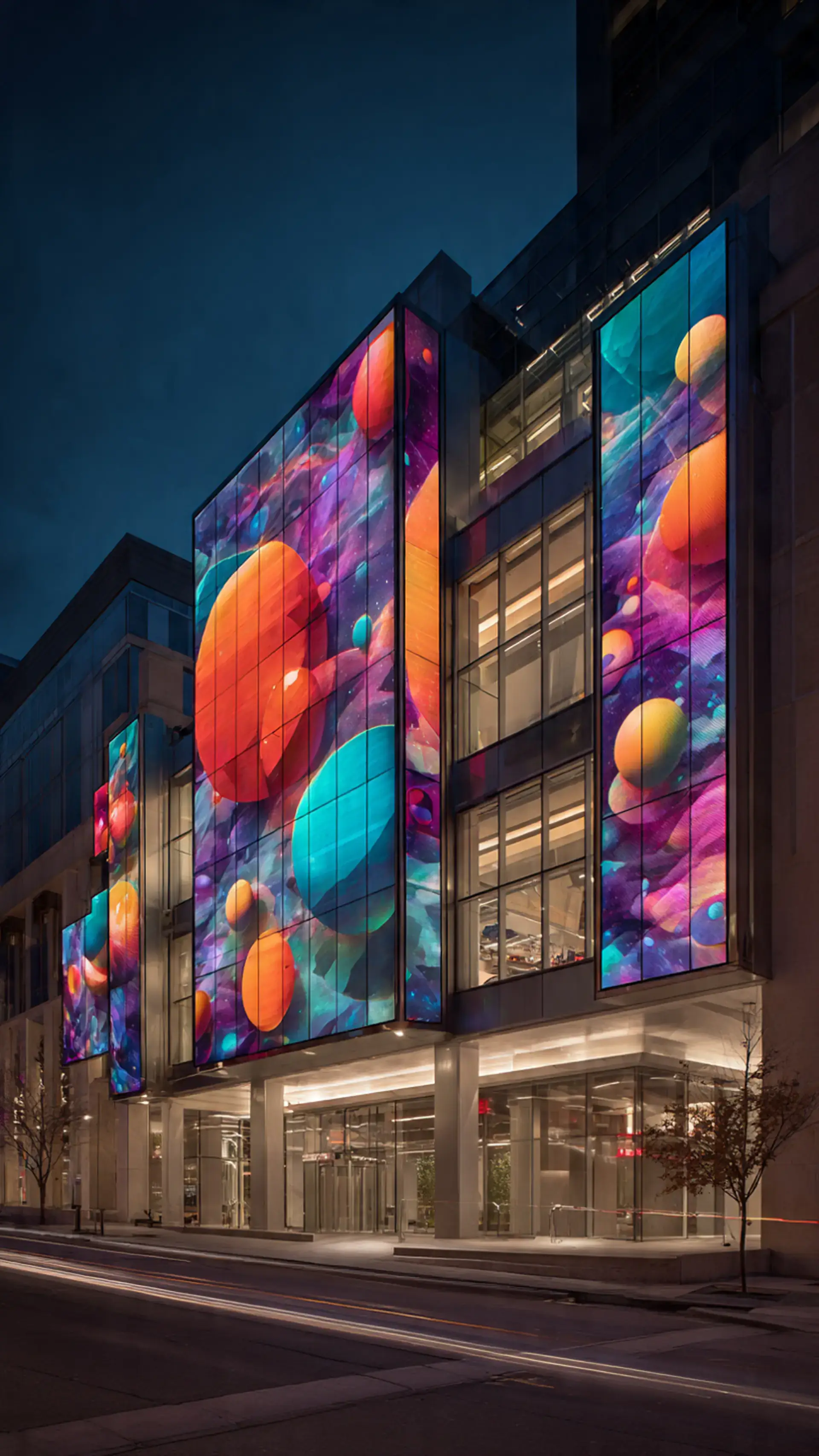 خلفية شاشات اعلانية متطورة